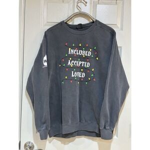 Comfort Colors Christmas‎ Sweater Size L Woods Chapel Church